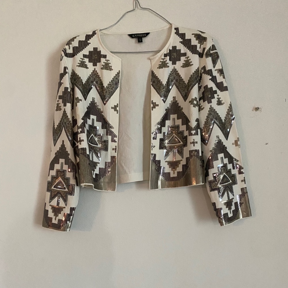 Chaqueta de mujer con lentejuelas, nueva no tag